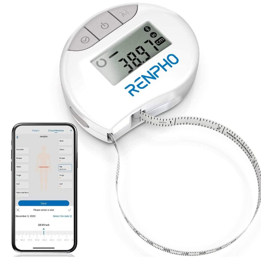 Smart Tape Measure Body with App - RENPHO Bluetooth Measuring Tapes for Body Mea